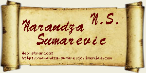 Narandža Šumarević vizit kartica